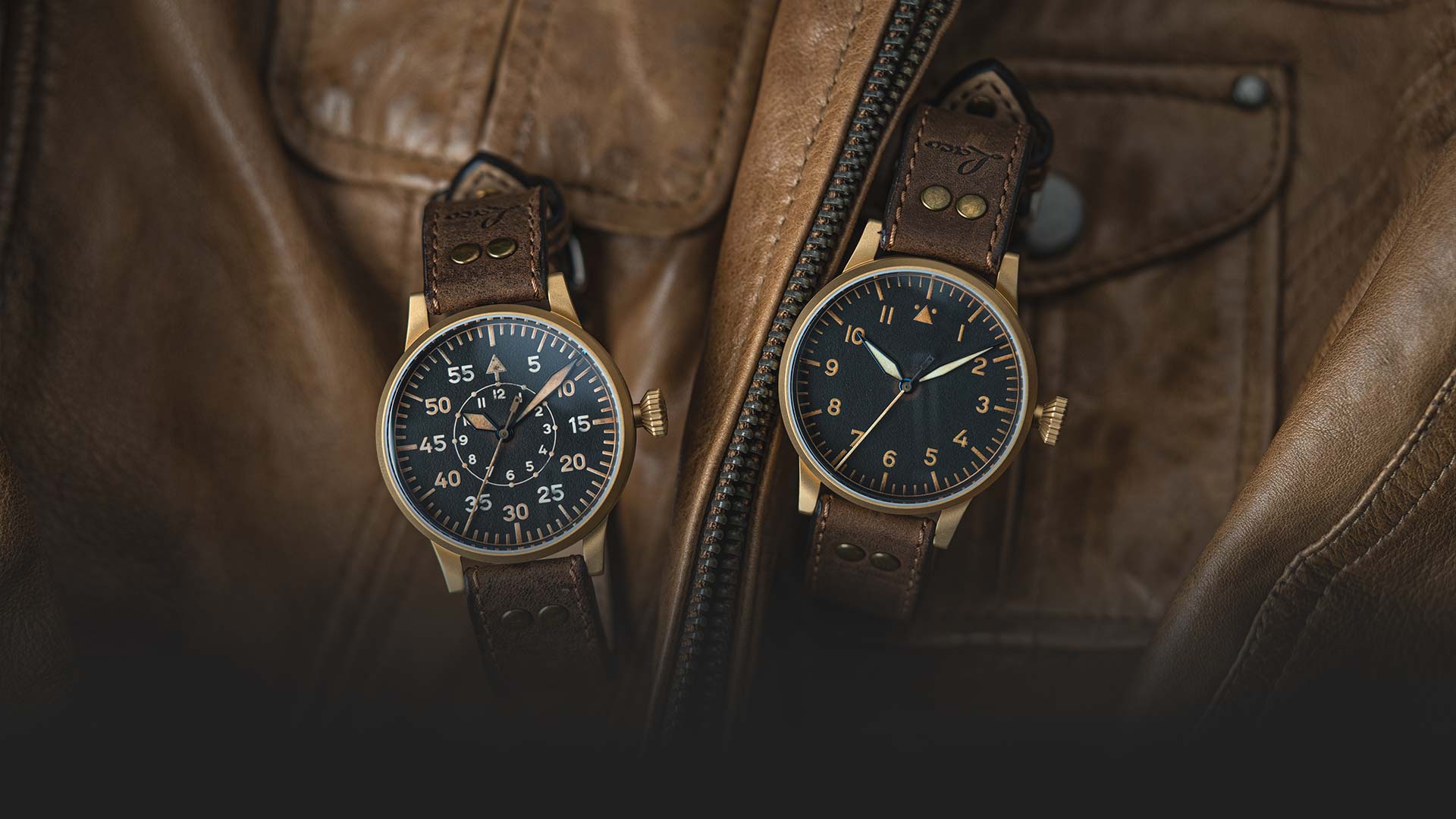 Fliegeruhren 42 mm aus Bronze