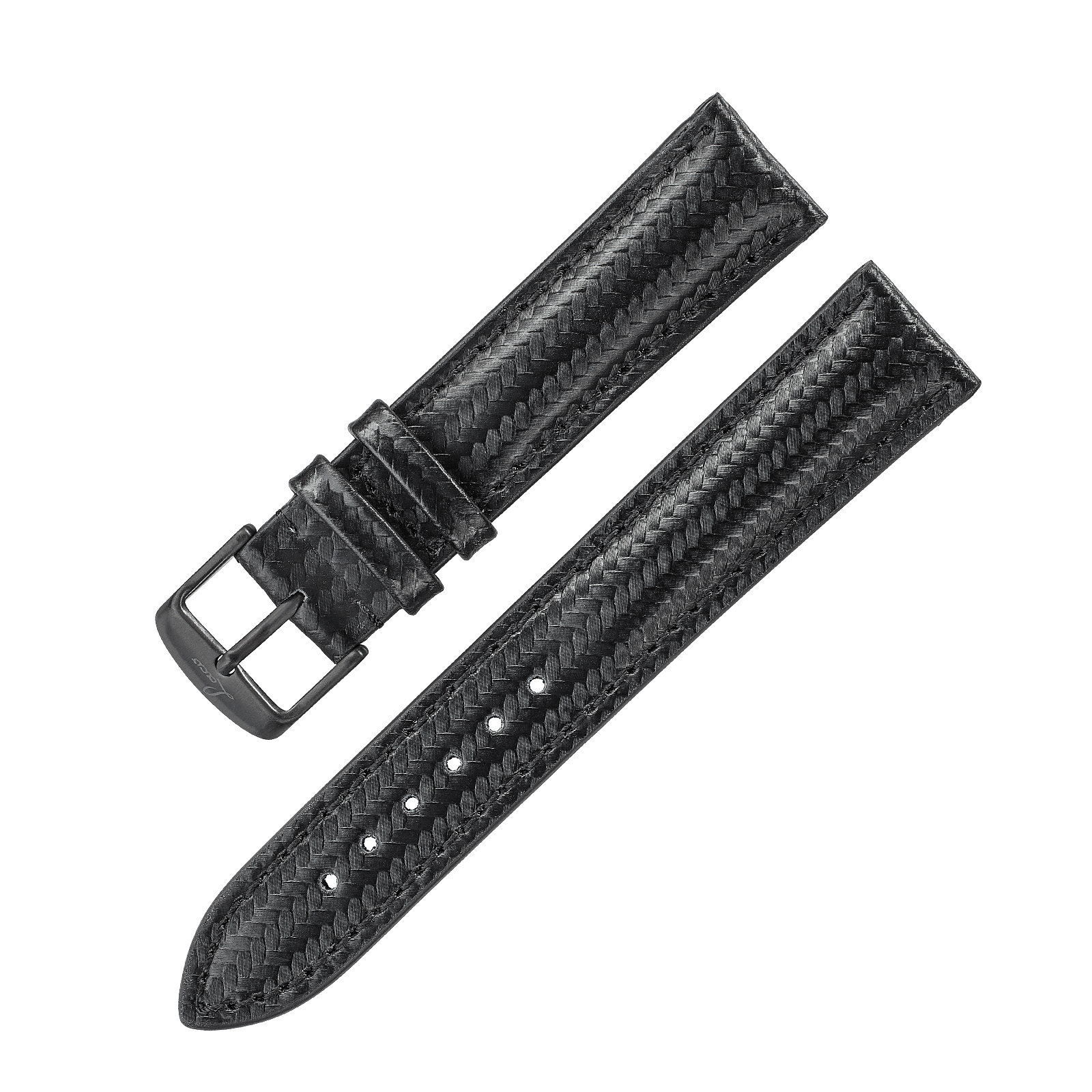 Lederarmband "Carbonoptik"