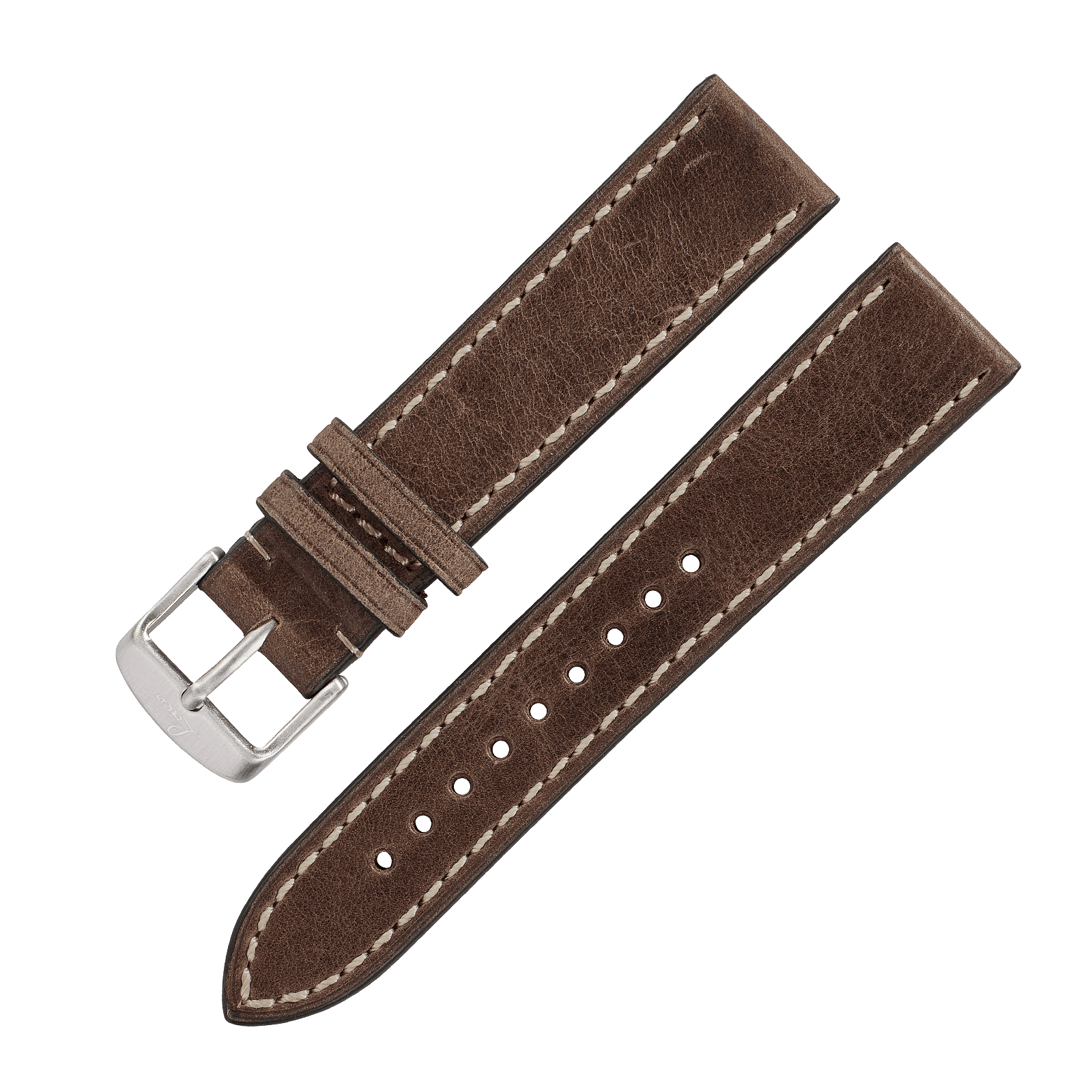 Leather strap brown vintage „Stuttgart / Karlsruhe“