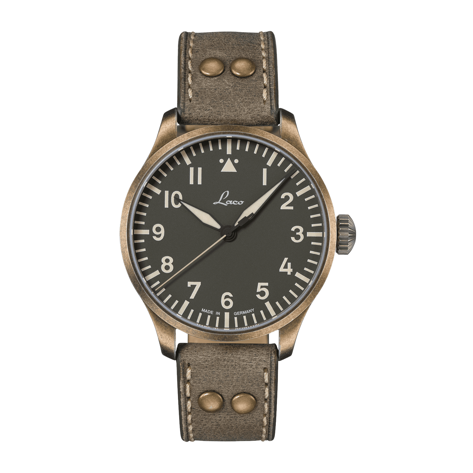 Laco Uhrenmanufaktur Augsburg oliv 42