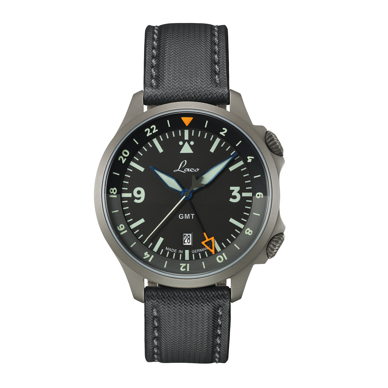 Fliegeruhren Sondermodelle FRANKFURT 43 GMT SCHWARZ