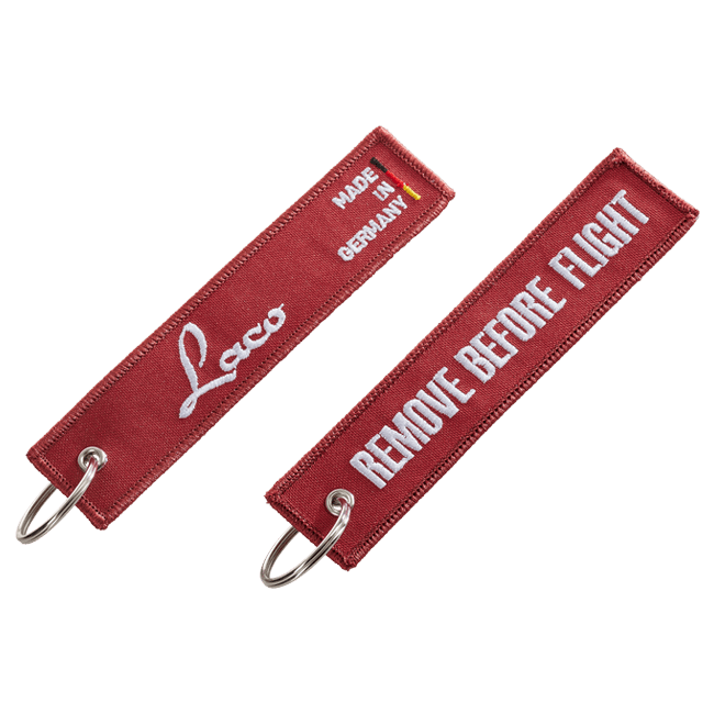 Schlüsselanhänger "Remove before flight"