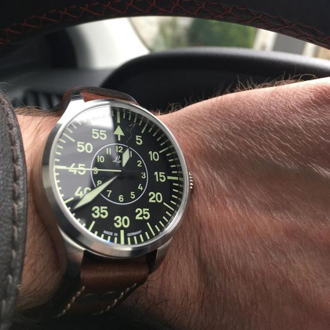 My new Laco Aachen 39 with Laco31 movement #laco1925 #lacowatches #fliegerwatch #pilotwatch #automaticwatch #watchesofinstagram #germanwatch