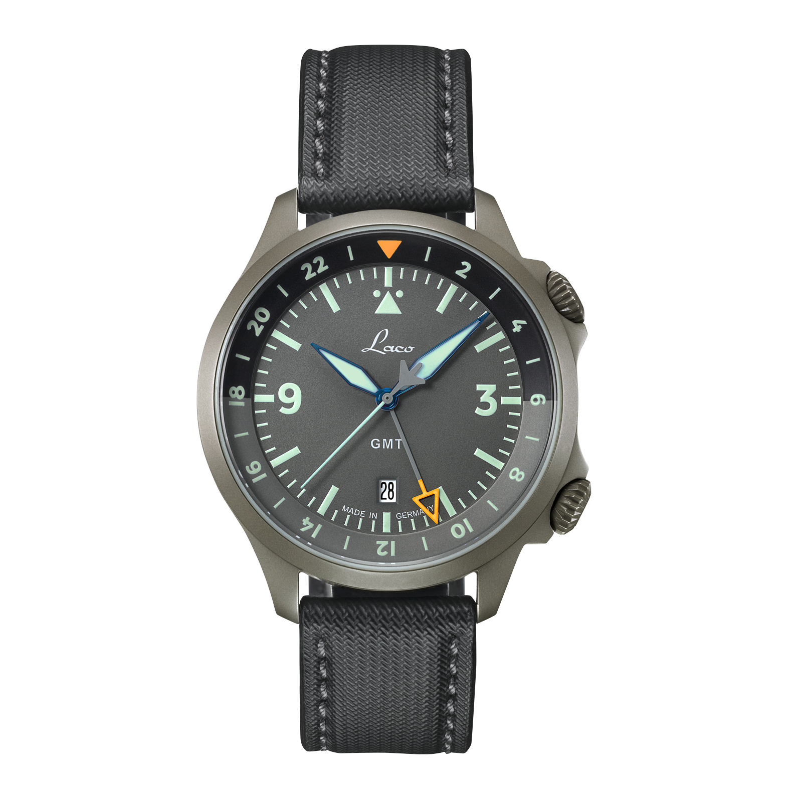 Fliegeruhren Sondermodelle FRANKFURT 43 GMT GRAU