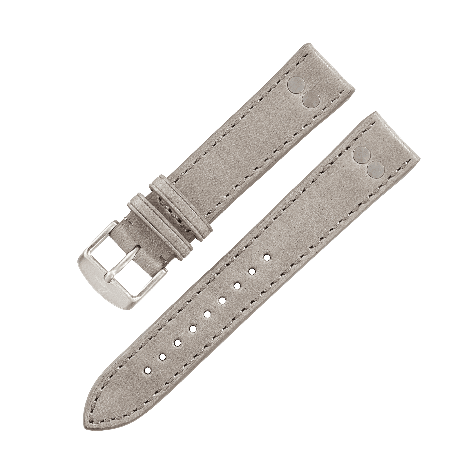 Lederband grau 20 mm