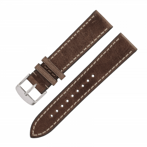  Leather strap brown vintage „Stuttgart / Karlsruhe“