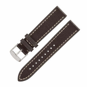 Watch straps Leather strap dark brown „Stuttgart/Karlsruhe“