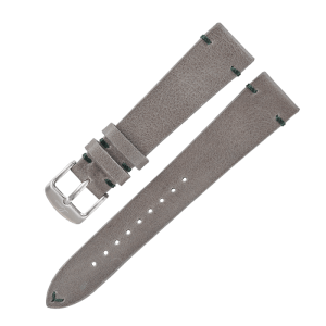  Leather strap grey „Limited Edition Grün“