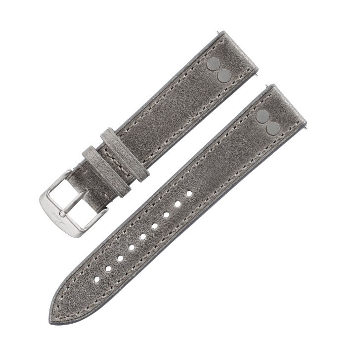 Uhrenarmbänder Fliegerband grau "Basis" 20 mm