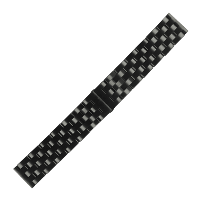 Edelstahlband schwarz 22
