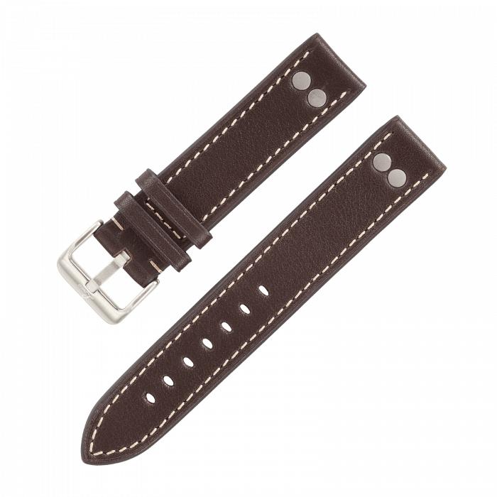 Watch straps Pilot strap original darkbrown 18 mm