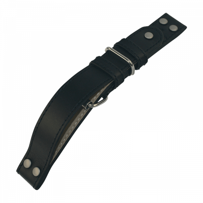 Fliegerlederband schwarz