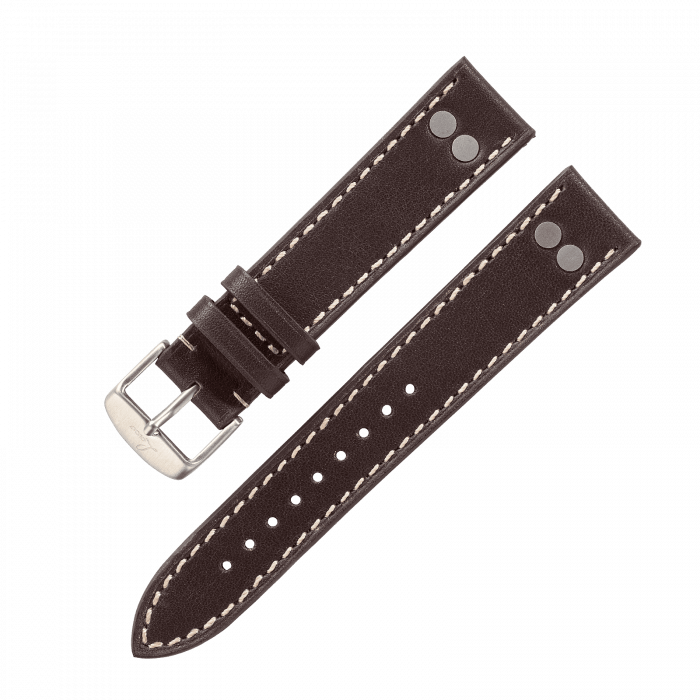 Watch straps pilot strap dark brown