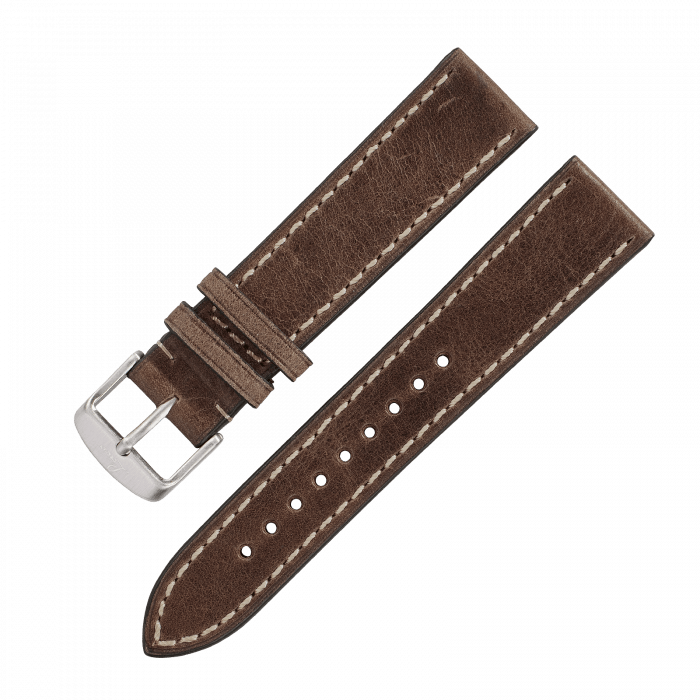 Watch straps Leather strap brown vintage „Stuttgart / Karlsruhe“