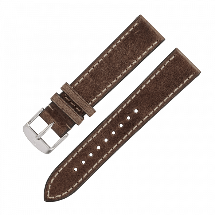 Uhrenarmbänder Lederband Braun Vintage „Штутгарт / Карлсруэ“