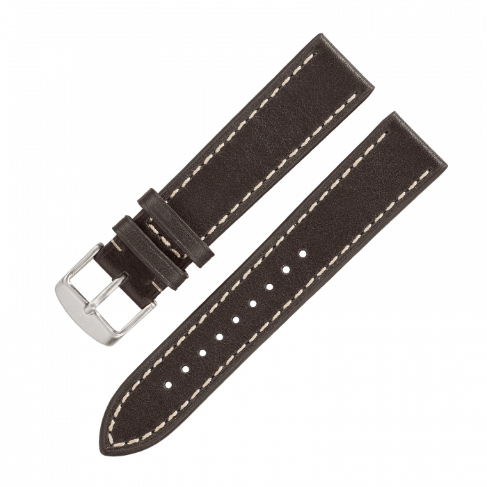 Watch straps Leather strap dark brown „Stuttgart / Karlsruhe“