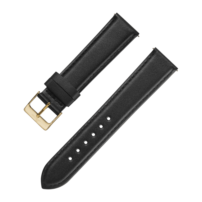 Lederband schwarz 20 mm