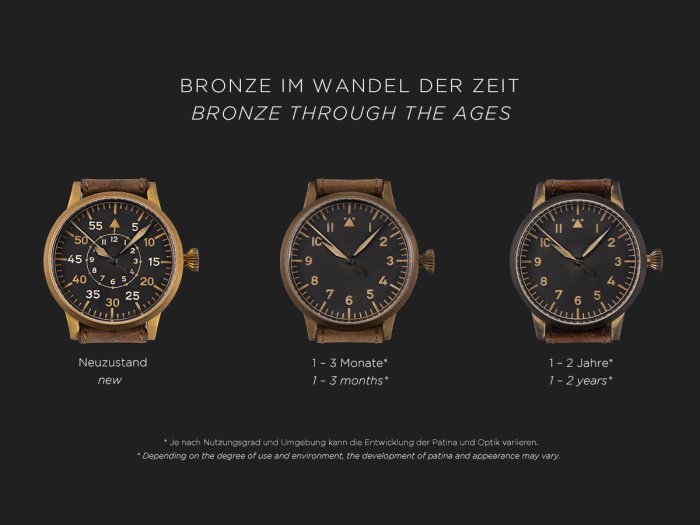 7. Bild von Fliegeruhr ORIGINAL Leipzig Bronze