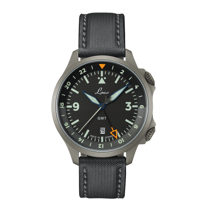 Fliegeruhren Sondermodelle FRANKFURT GMT SCHWARZ