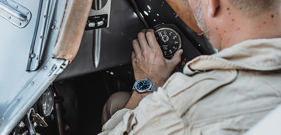 Orologio da pilota Laco originale Münster Blaue Stunde