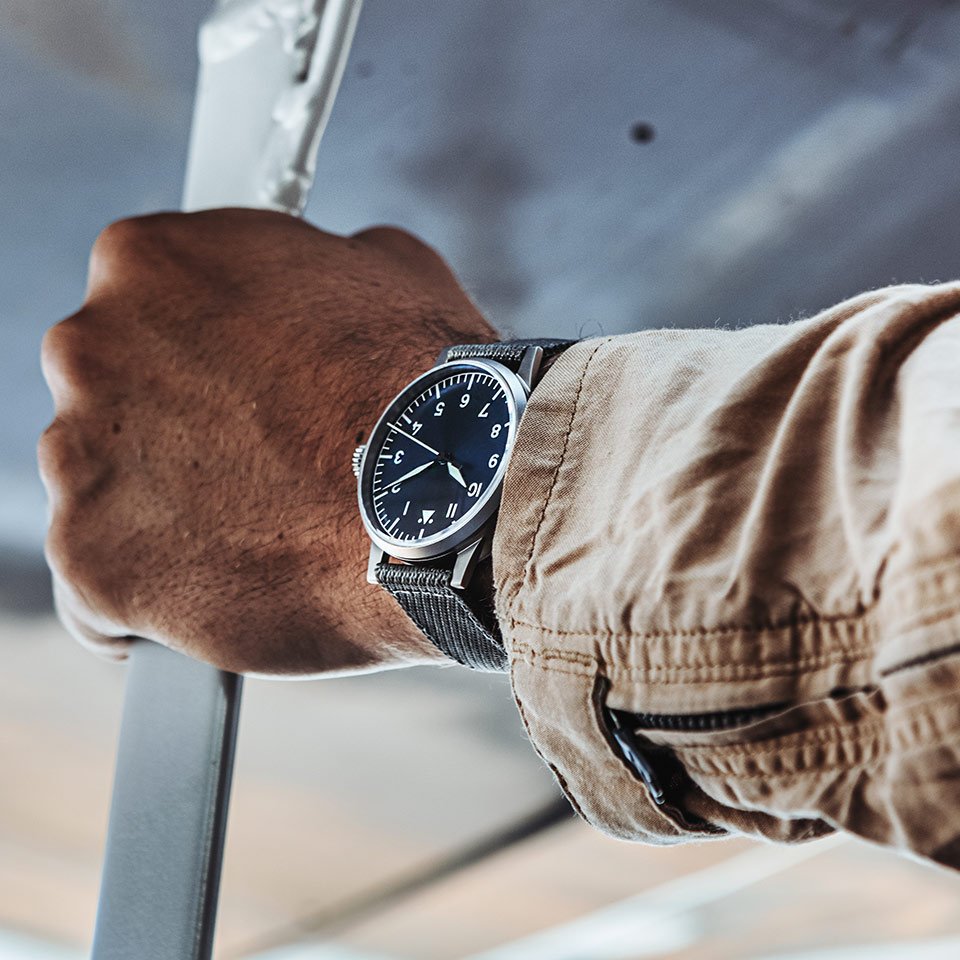 Laco Fliegeruhr ORIGINAL Münster Blaue Stunde