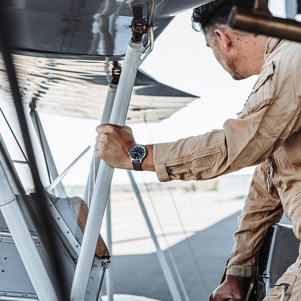 Laco Relojes de Aviador Originales Münster Blaue Stunde