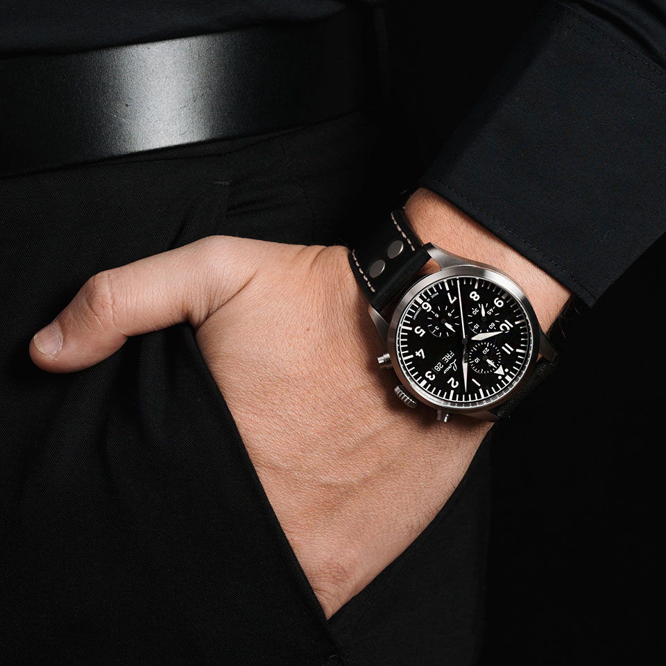 Laco Chronographen Kiel.2 Schwarz