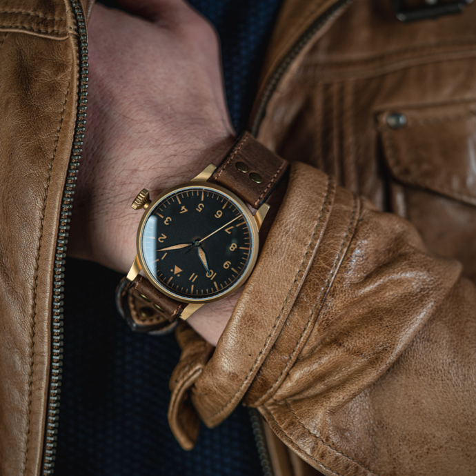 Laco Pilot Watch Original Münster Bronze