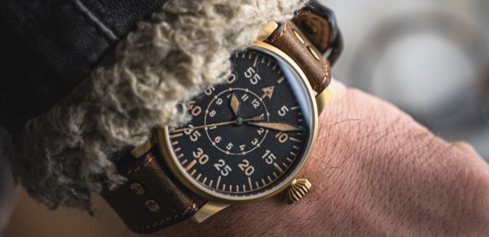 Laco Pilot Watch ORIGINAL Paderborn Bronze