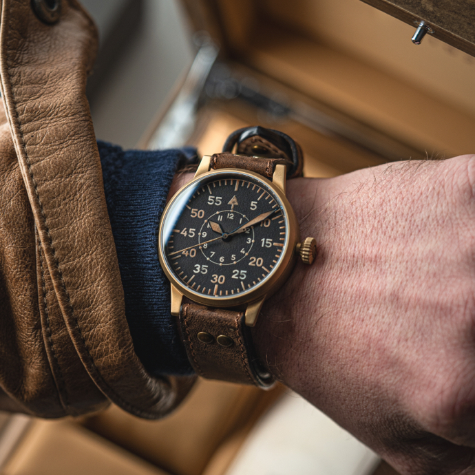Laco Pilot Watch ORIGINAL Paderborn Bronze