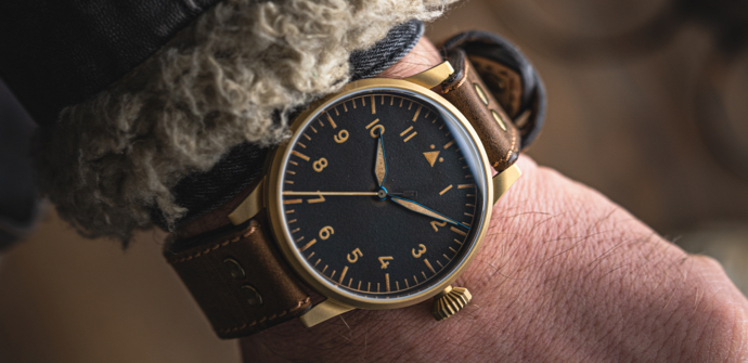 Montre Pilote Laco Originale Memmingen Bronze