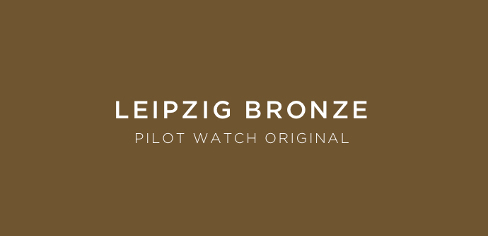 Orologio da pilota Laco originale Leipzig Bronzo