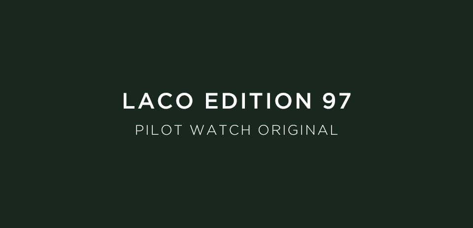 Laco Pilot Orologio Originale Laco Edizione 97