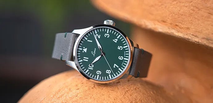 Laco Relojes de Aviador Básicos Augsburg Grün 42