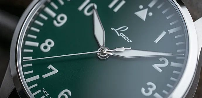 Laco Relojes de Aviador Básicos Augsburg Grün 42