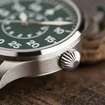 Laco Relojes de Aviador Básicos Aachen Grün 42