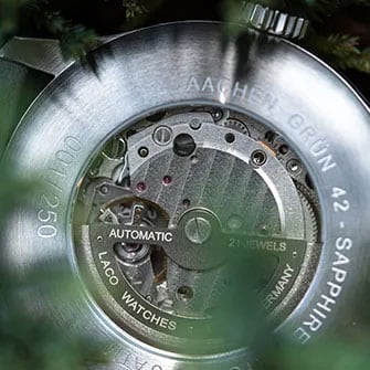 Laco Relojes de Aviador Básicos Aachen Grün 42